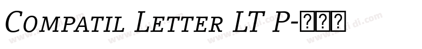Compatil Letter LT P字体转换
